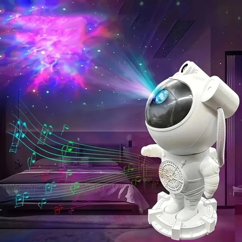 Proyector Lampara Parlante Astronauta Ga